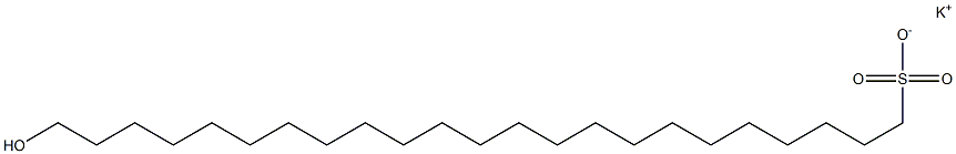 23-Hydroxytricosane-1-sulfonic acid potassium salt 구조식 이미지