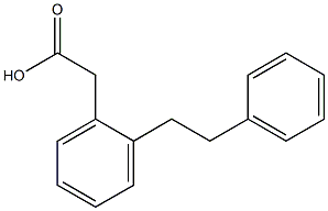 2-[2-(2-Phenylethyl)phenyl]acetic acid 구조식 이미지