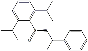 2,6-Diisopropylphenyl[(R)-2-phenylpropyl] sulfoxide Structure