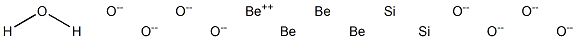 Tetraberyllium disilicon octaoxide monohydrate Structure