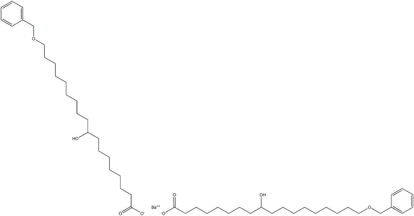 Bis(18-benzyloxy-9-hydroxystearic acid)barium salt 구조식 이미지