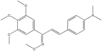 4-Dimethylamino-3',4',5'-trimethoxy-trans-chalcone O-methyl oxime 구조식 이미지