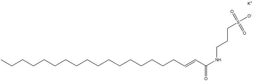 3-(2-Icosenoylamino)-1-propanesulfonic acid potassium salt 구조식 이미지