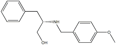 (2S)-2-(p-Methoxybenzyl)amino-3-phenyl-1-propanol 구조식 이미지