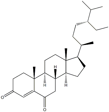 Stigmasta-4-ene-3,6-dione Structure