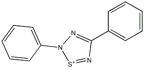 2,4-Diphenyl-2H-1,2,3,5-thiatriazol-1-ium Structure