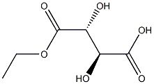 meso-Tartaric acid hydrogen 1-ethyl ester Structure