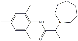 N-(2,4,6-Trimethylphenyl)-2-[(hexahydro-1H-azepin)-1-yl]butanamide 구조식 이미지