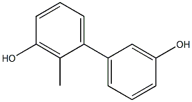 2-Methyl-1,1'-biphenyl-3,3'-diol 구조식 이미지