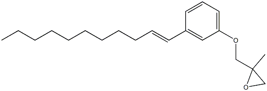 3-(1-Undecenyl)phenyl 2-methylglycidyl ether 구조식 이미지