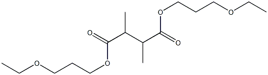 2,3-Dimethylsuccinic acid bis(3-ethoxypropyl) ester 구조식 이미지