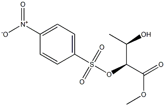 (2S,3R)-2-[(4-Nitrophenylsulfonyl)oxy]-3-hydroxybutanoic acid methyl ester 구조식 이미지
