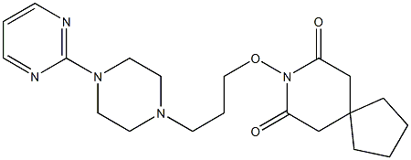 8-[3-[4-(2-Pyrimidinyl)-1-piperazinyl]propyloxy]-8-azaspiro[4.5]decane-7,9-dione 구조식 이미지