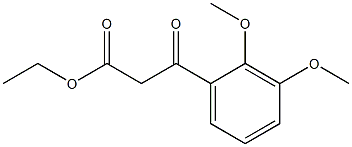 2,3-Dimethoxybenzoylacetic acid ethyl ester 구조식 이미지
