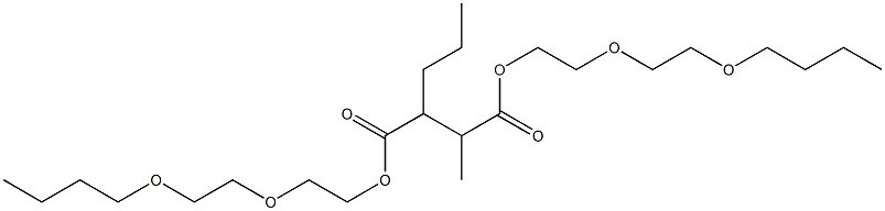 2-Methyl-3-propylsuccinic acid bis[2-(2-butoxyethoxy)ethyl] ester 구조식 이미지