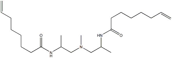 N,N'-[Methyliminobis(1-methyl-2,1-ethanediyl)]bis(7-octenamide) Structure