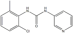 1-[(2-Chloro-6-methylphenyl)]-3-(pyridin-3-yl)urea Structure