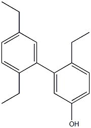 4-Ethyl-3-(2,5-diethylphenyl)phenol Structure