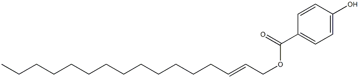 4-Hydroxybenzoic acid 2-hexadecenyl ester 구조식 이미지