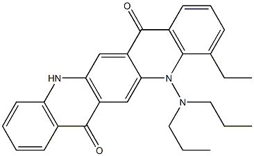5-(Dipropylamino)-4-ethyl-5,12-dihydroquino[2,3-b]acridine-7,14-dione Structure