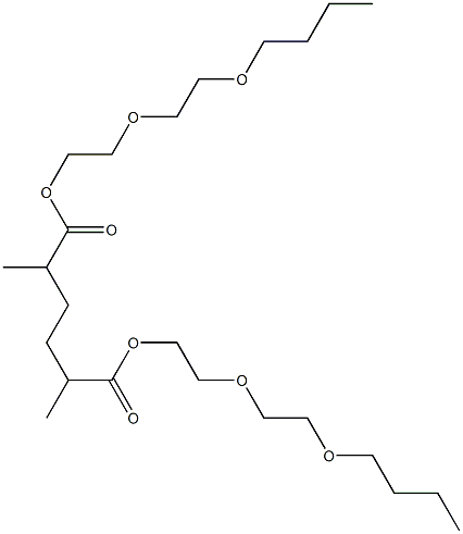 2,5-Dimethyladipic acid bis[2-(2-butoxyethoxy)ethyl] ester 구조식 이미지
