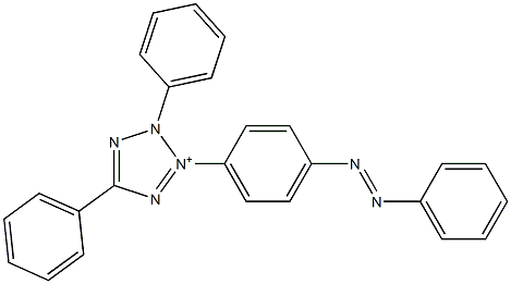 2,5-Diphenyl-3-(p-phenylazophenyl)-2H-tetrazol-3-ium Structure