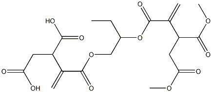 3,3'-[1-Ethylethylenebis(oxycarbonyl)]bis(3-butene-1,2-dicarboxylic acid dimethyl) ester Structure