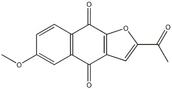 2-Acetyl-6-methoxynaphtho[2,3-b]furan-4,9-dione Structure