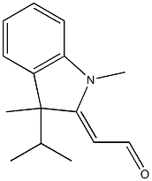 (3-Isopropyl-1,3-dimethylindolin-2-ylidene)acetaldehyde Structure