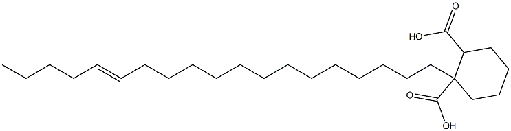 Cyclohexane-1,2-dicarboxylic acid hydrogen 1-(14-nonadecenyl) ester Structure