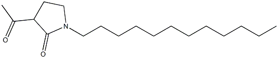 3-Acetyl-1-dodecyl-2-pyrrolidone 구조식 이미지