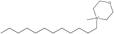 4-Dodecyl-4-methylmorpholinium Structure