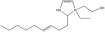 1-Ethyl-1-(2-hydroxyethyl)-2-(3-nonenyl)-4-imidazoline-1-ium 구조식 이미지