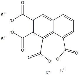 1,2,3,8-Naphthalenetetracarboxylic acid tetrapotassium salt 구조식 이미지