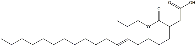 3-(5-Heptadecenyl)succinic acid 1-hydrogen 4-propyl ester 구조식 이미지