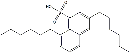 3,8-Dihexyl-1-naphthalenesulfonic acid Structure