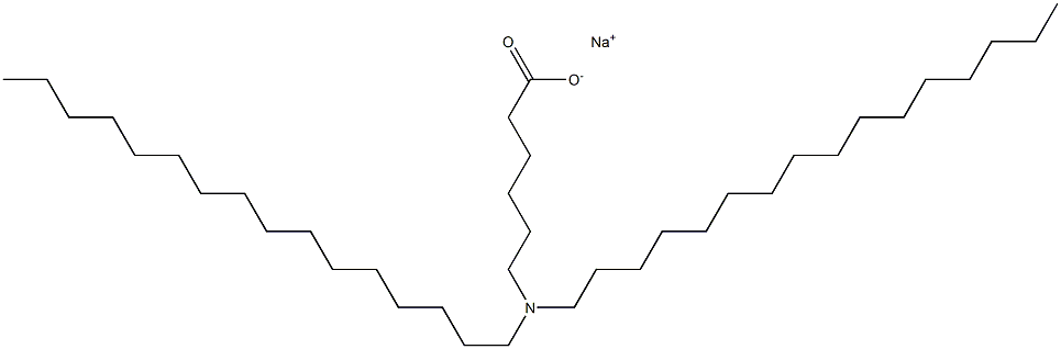 6-(Dihexadecylamino)hexanoic acid sodium salt 구조식 이미지
