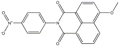 4-Methoxy-N-(4-nitrophenyl)-1,8-naphthalenedicarboximide 구조식 이미지