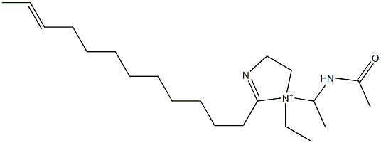 1-[1-(Acetylamino)ethyl]-2-(10-dodecenyl)-1-ethyl-2-imidazoline-1-ium Structure