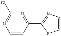 2-Chloro-4-(2-thiazolyl)pyrimidine 구조식 이미지