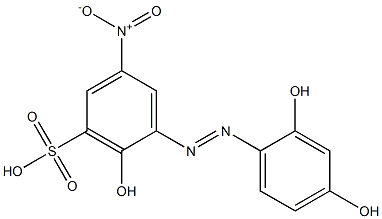 2,2',4'-Trihydroxy-5-nitroazobenzene-3-sulfonic acid Structure