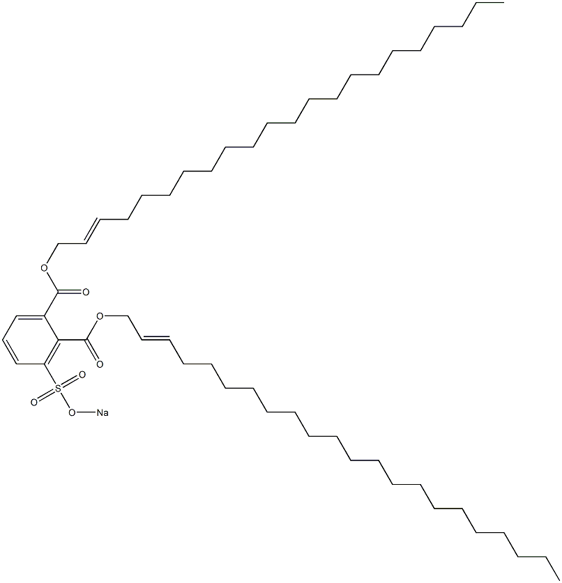 3-(Sodiosulfo)phthalic acid di(2-docosenyl) ester 구조식 이미지