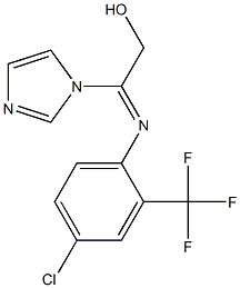 4-Chloro-2-(trifluoromethyl)-N-[2-hydroxy-1-(1H-imidazol-1-yl)ethylidene]benzenamine 구조식 이미지