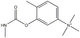 3-[[(Methylamino)carbonyl]oxy]-N,N,N,4-tetramethylbenzenaminium 구조식 이미지