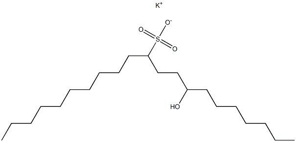 8-Hydroxyhenicosane-11-sulfonic acid potassium salt 구조식 이미지