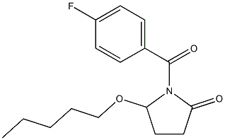 5-(Pentyloxy)-1-[4-fluorobenzoyl]pyrrolidin-2-one Structure