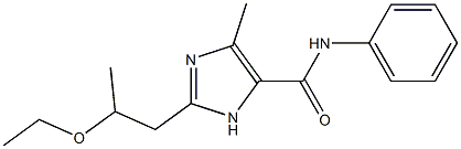 N-Phenyl-4-methyl-2-(2-ethoxypropyl)-1H-imidazole-5-carboxamide Structure