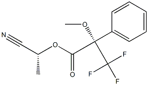 (S)-3,3,3-Trifluoro-2-methoxy-2-phenylpropanoic acid (R)-1-cyanoethyl ester Structure