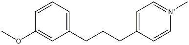 4-[3-(3-Methoxyphenyl)propyl]-1-methylpyridinium 구조식 이미지