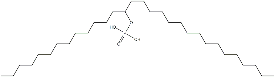 Phosphoric acid hydrogen hexadecyltetradecyl ester Structure